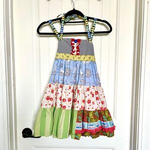 Matilda Jane ruffled circus-themed girls dress sizes 8 and 10 available